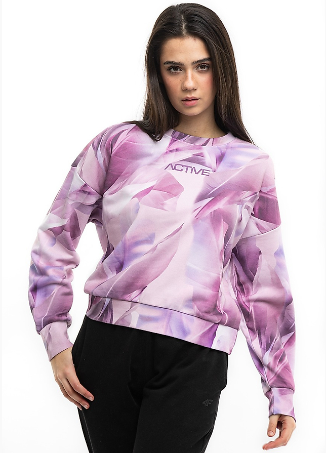 4F Bluza damska Allover H4L22 BLD023 91A 4F Bluza damska Allover H4L22 BLD023 91A