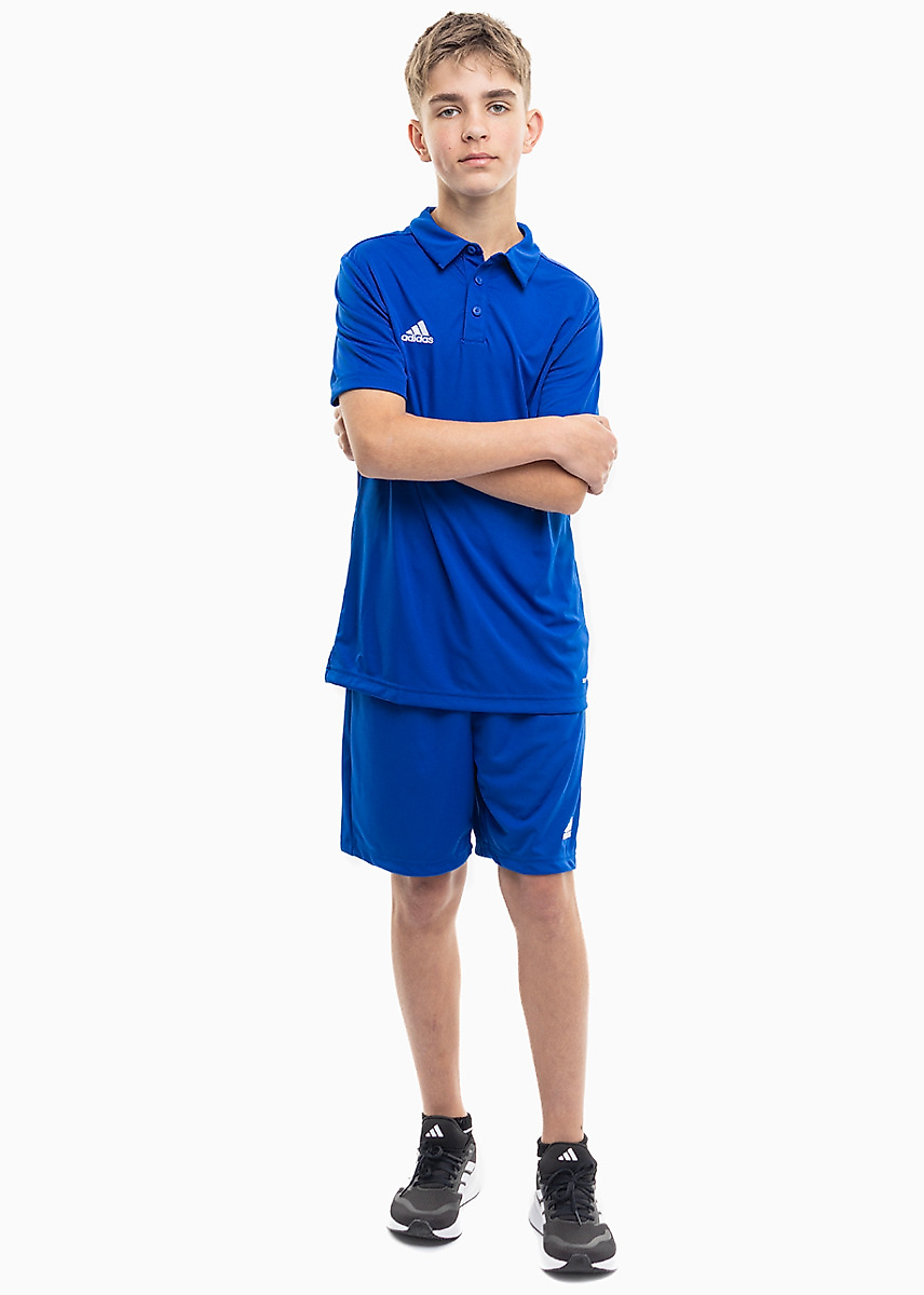 adidas dziecięcy strój sportowy koszulka spodenki Entrada 22 Polo HG6289/HG6291
