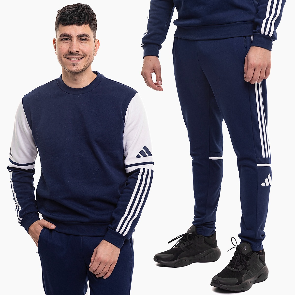 adidas Férfi melegítő szett Squadra 25 Sweat Crew JD2958/JD2961