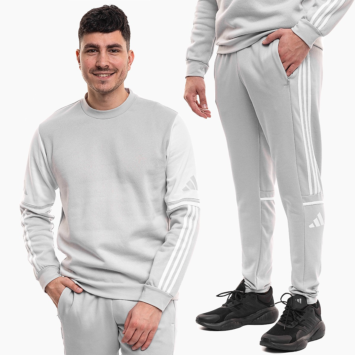 adidas Férfi melegítő szett Squadra 25 Sweat Crew JD2960/JD2962
