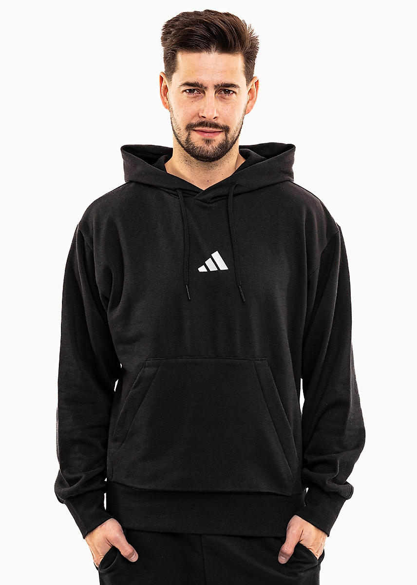 adidas Férfi pulóver Essentials Feelcozy Fleece Hoodie JE3807