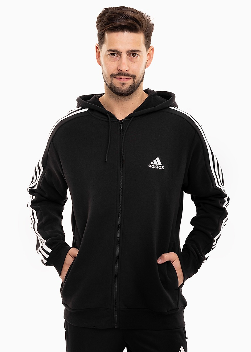 adidas Bluza męska Essentials Fleece 3-Stripes Full-Zip IB4029