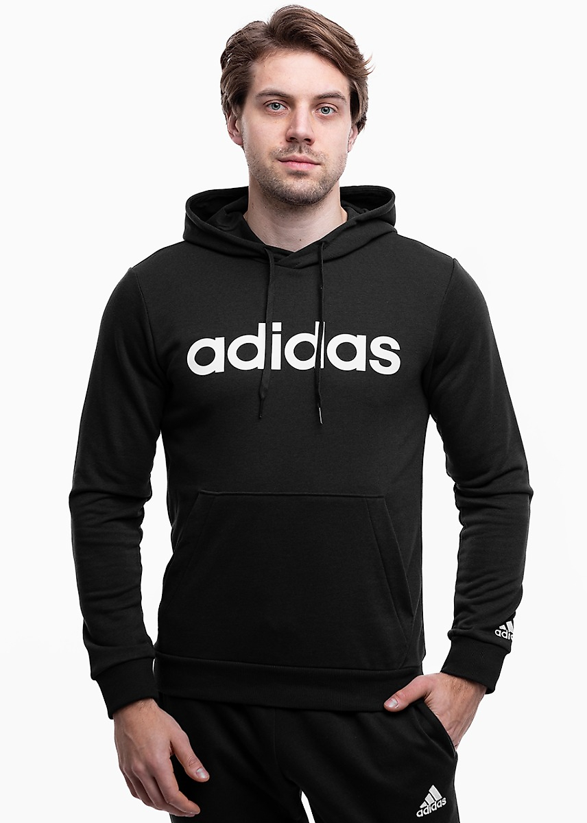 adidas Bluza męska Essentials French Terry Linear Logo Hoodie GK9064
