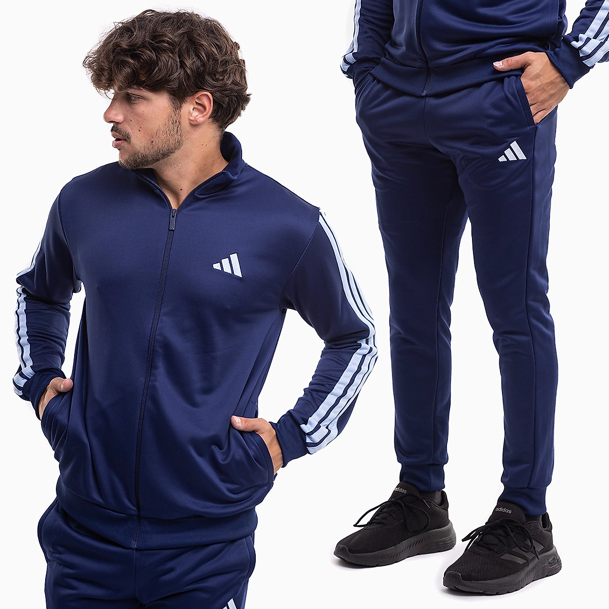 adidas Férfi tréningruha Sportswear Basic 3-Stripes French Terry JI8873