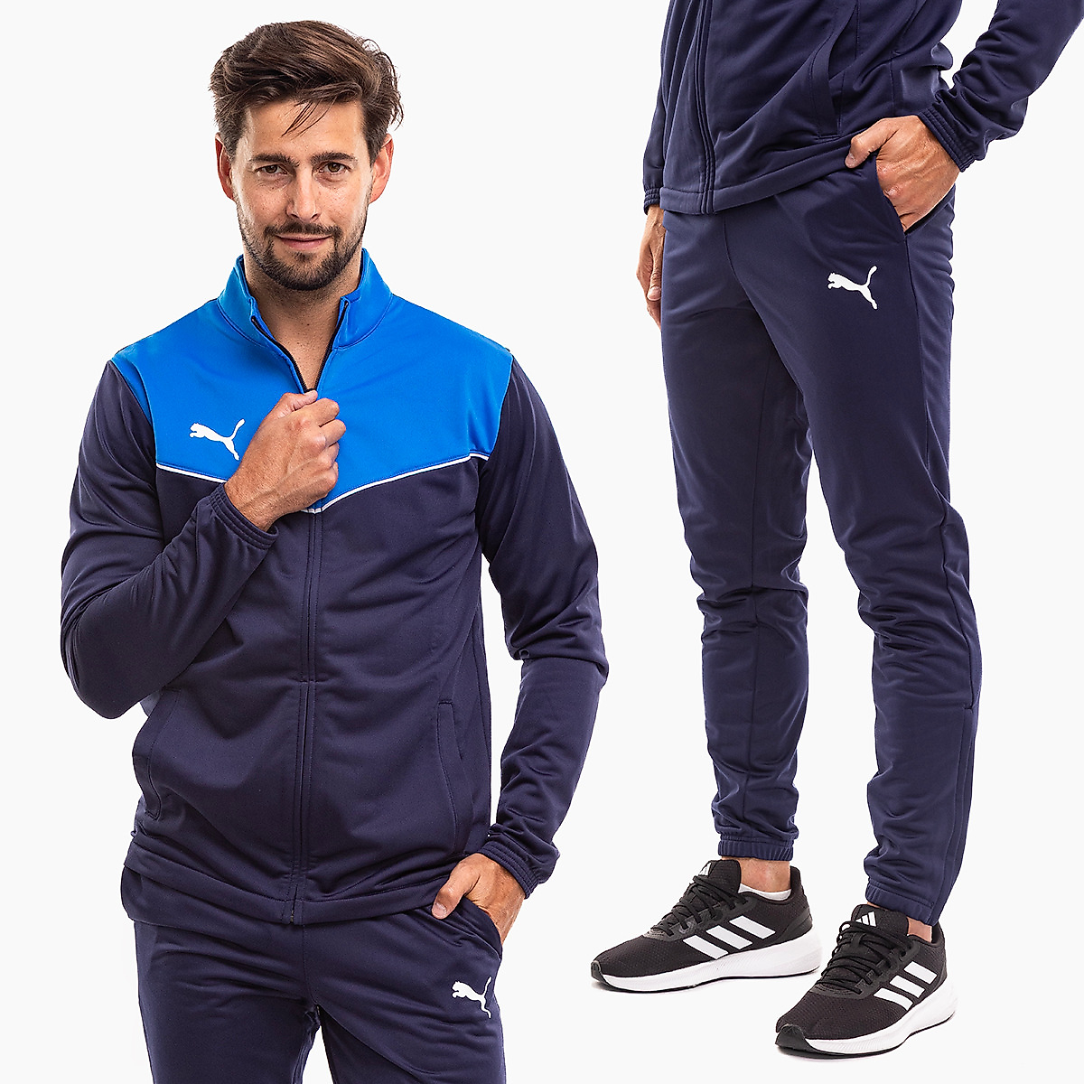 PUMA Férfi tréningruha individualRISE Tracksuit 657534 02