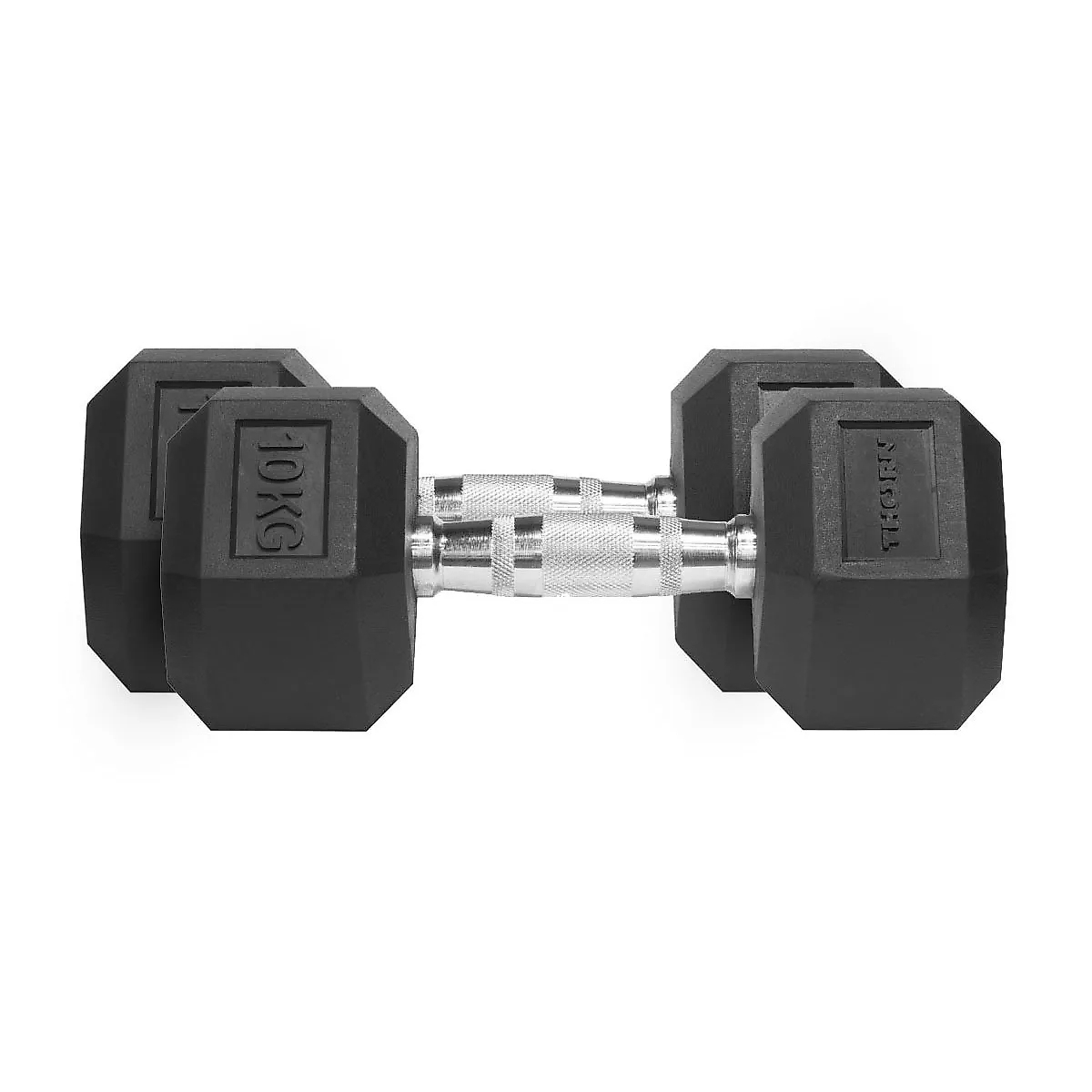THORN FIT Hantle Hex Rubber Dumbbell 10,0kg 2 pcs