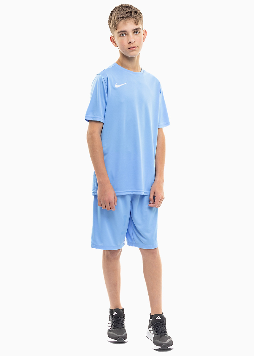 Nike dziecięcy strój sportowy koszulka spodenki Dry Park VII JSY SS BV6741 412/BV6865 412