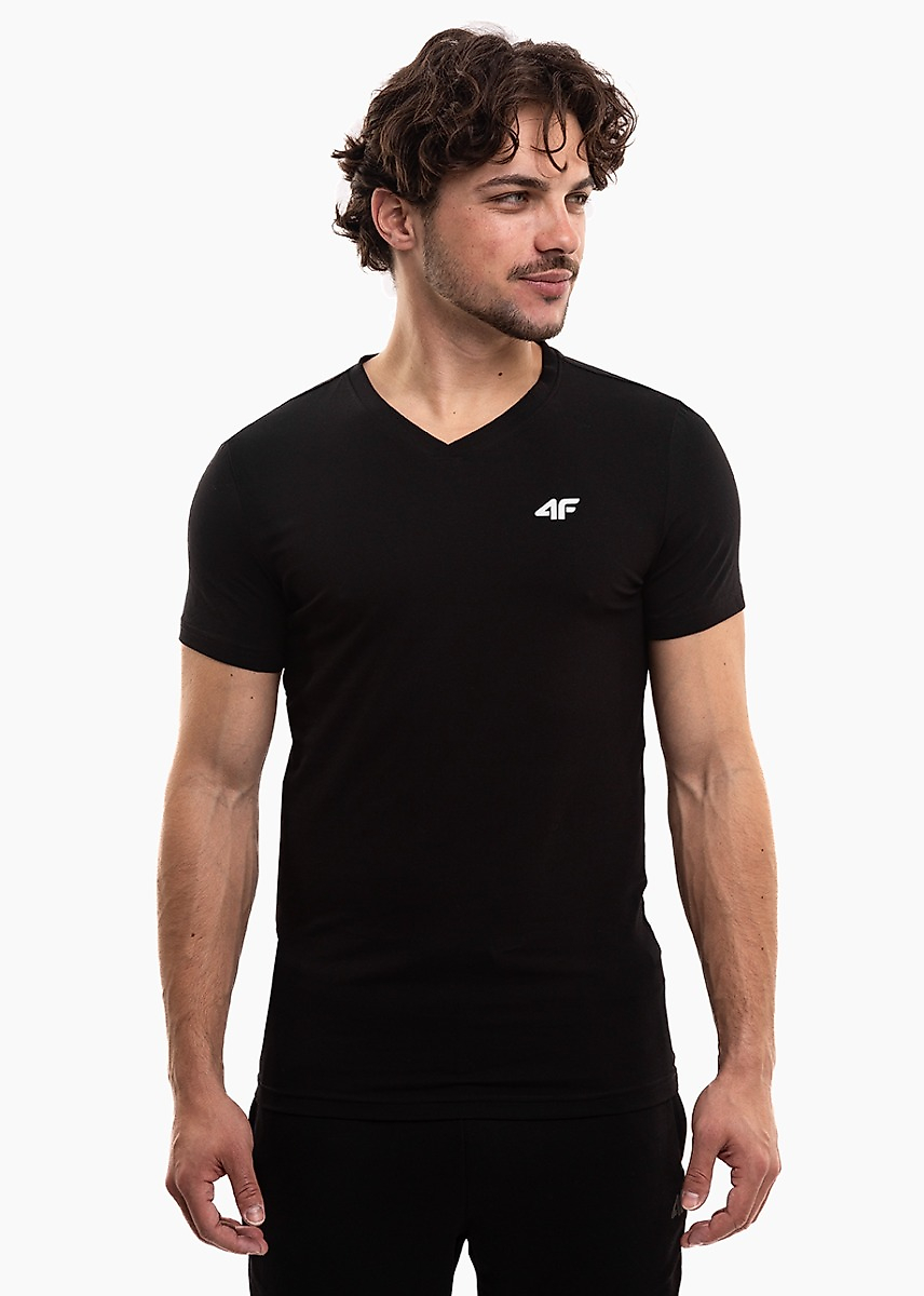 Férfi póló 4F M3339 mélyfekete 4FWMM00TTSHM3339 20S