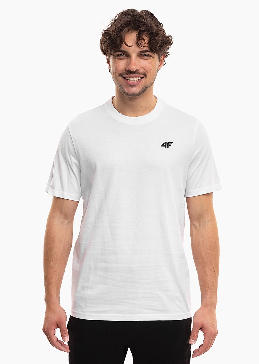 Férfi póló 4F M3341 fehér 4FWMM00TTSHM3341 10S