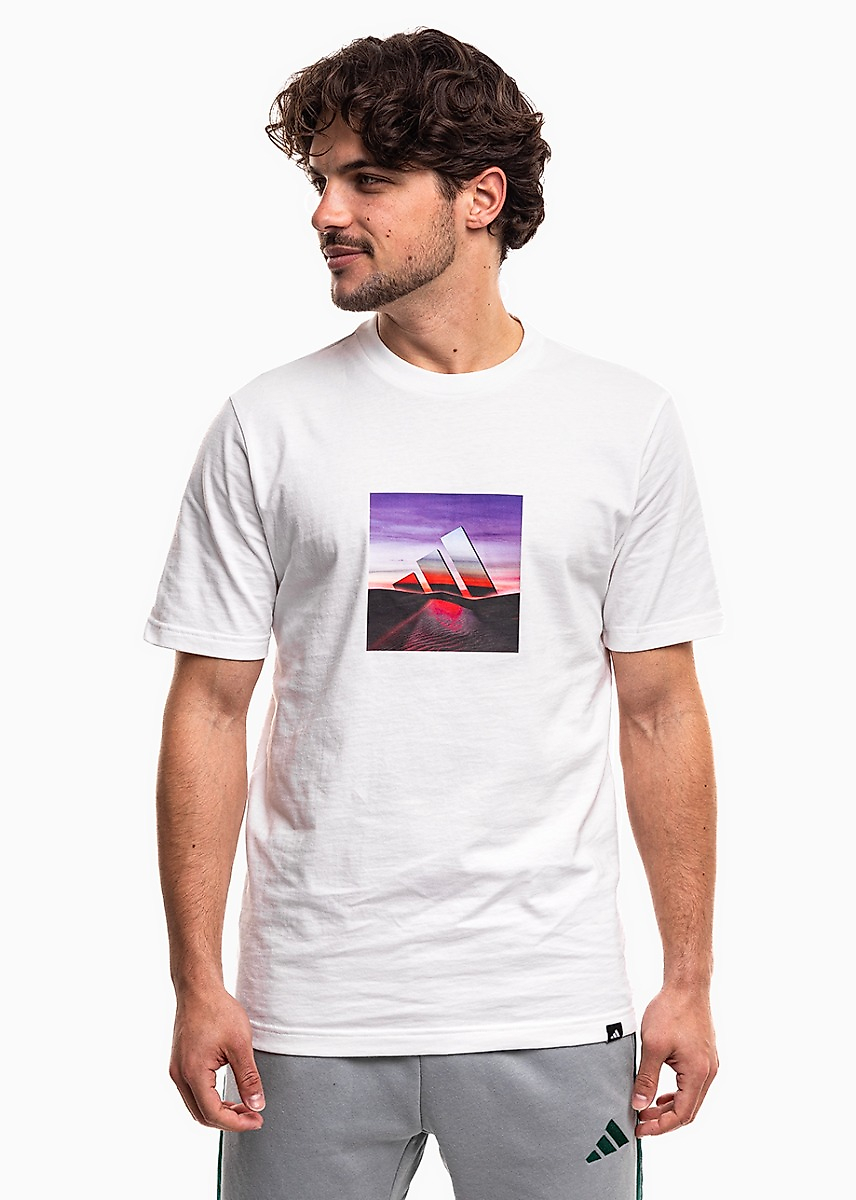 Férfi póló adidas Summer Heat Graphic fehér JZ7545