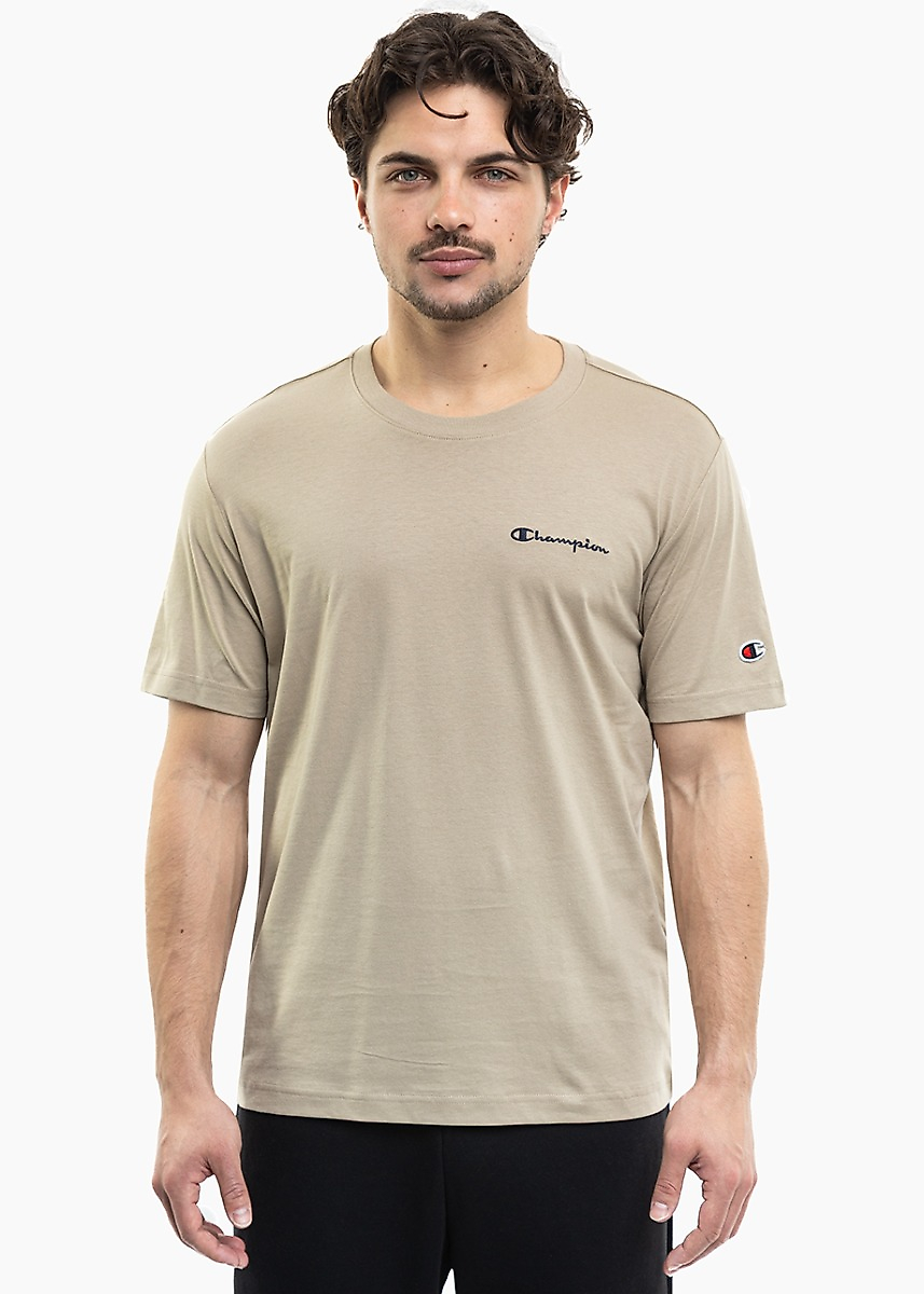Férfi póló Champion SS Tee bézs 221798 MS041
