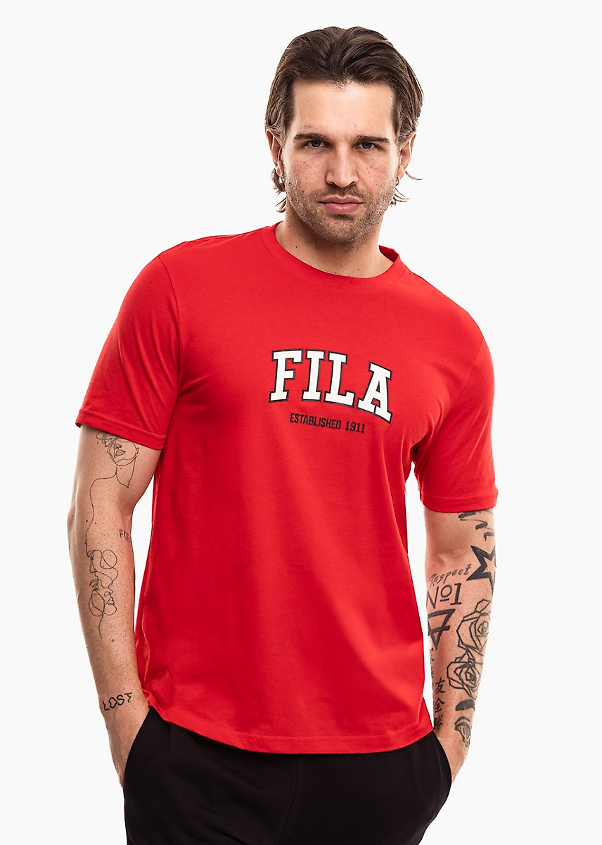 Férfi Póló Fila Rifredi piros FAM1219 30002