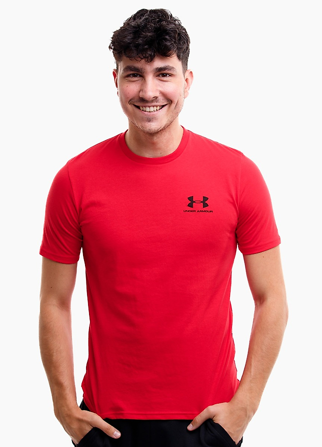 Under Armour koszulka męska Sportstyle Left Chest SS 1326799 600 Under Armour koszulka męska Sportstyle Left Chest SS 1326799 600