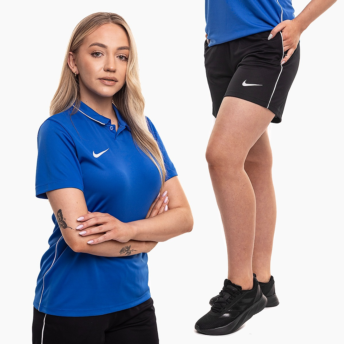Nike női sportszett mez rövidnadrág Dri Fit Park 26 Polo HM7150 463/HM7162 010