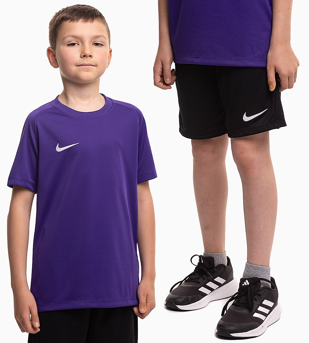 Nike Gyerek sportszett póló rövidnadrág Dri Fit Park VIII HV8182 547/BV6865 010