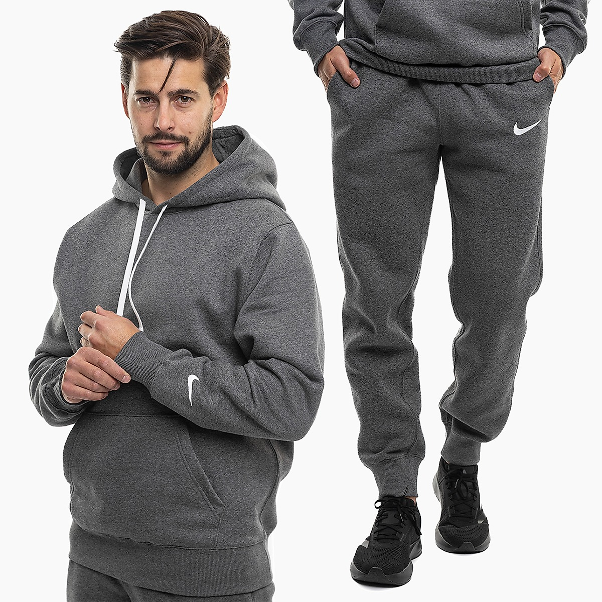 Nike Férfi tréningruha Park 26 Fleece Pull Over Hooded IO9035 071/IB1248 071