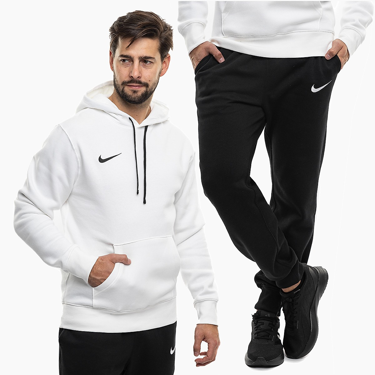 Nike Férfi tréningruha Park 26 Fleece Pull Over Hoodie IB1222 100/IB1248 010