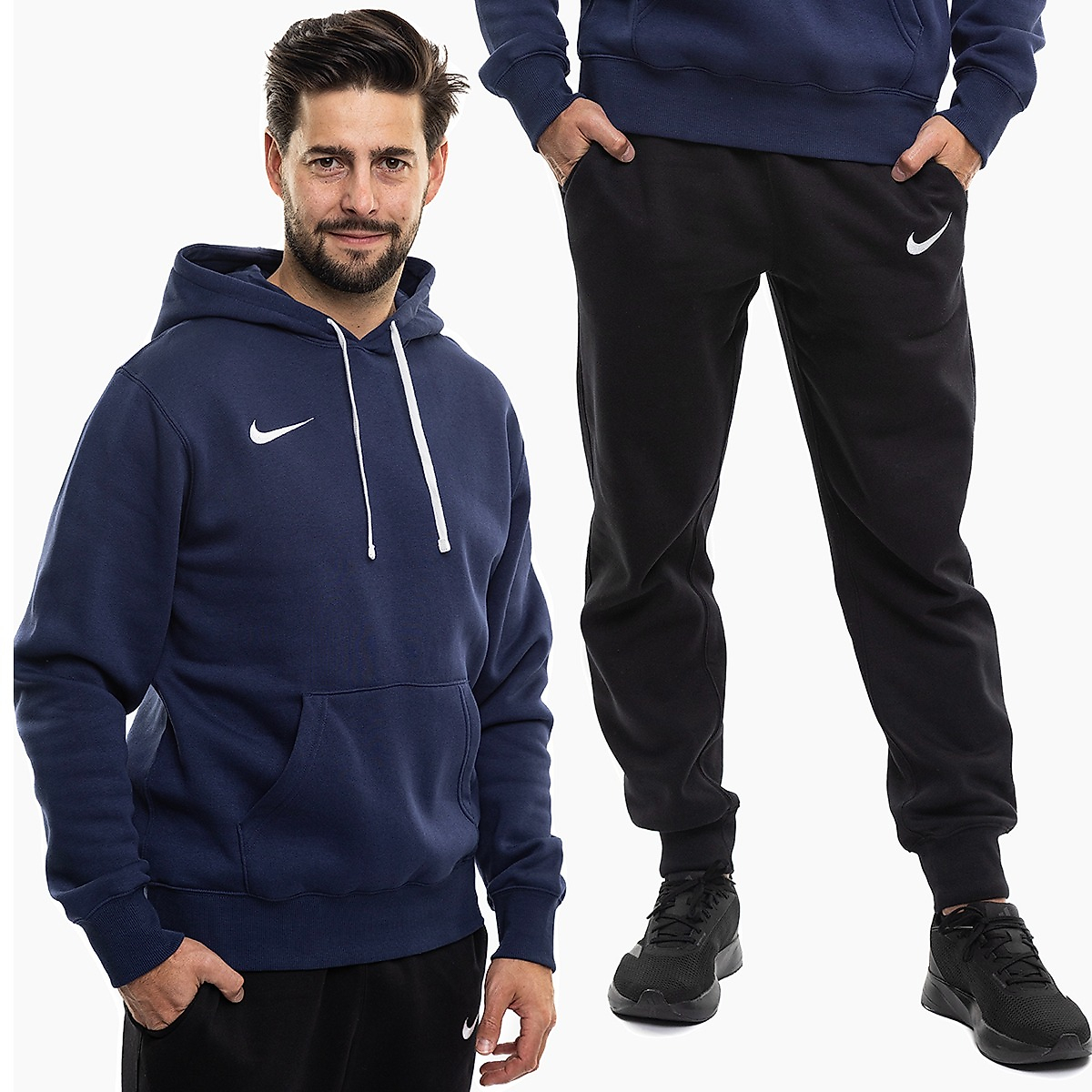 Nike Férfi tréningruha Park 26 Fleece Pull Over Hoodie IB1222 410/IB1248 010