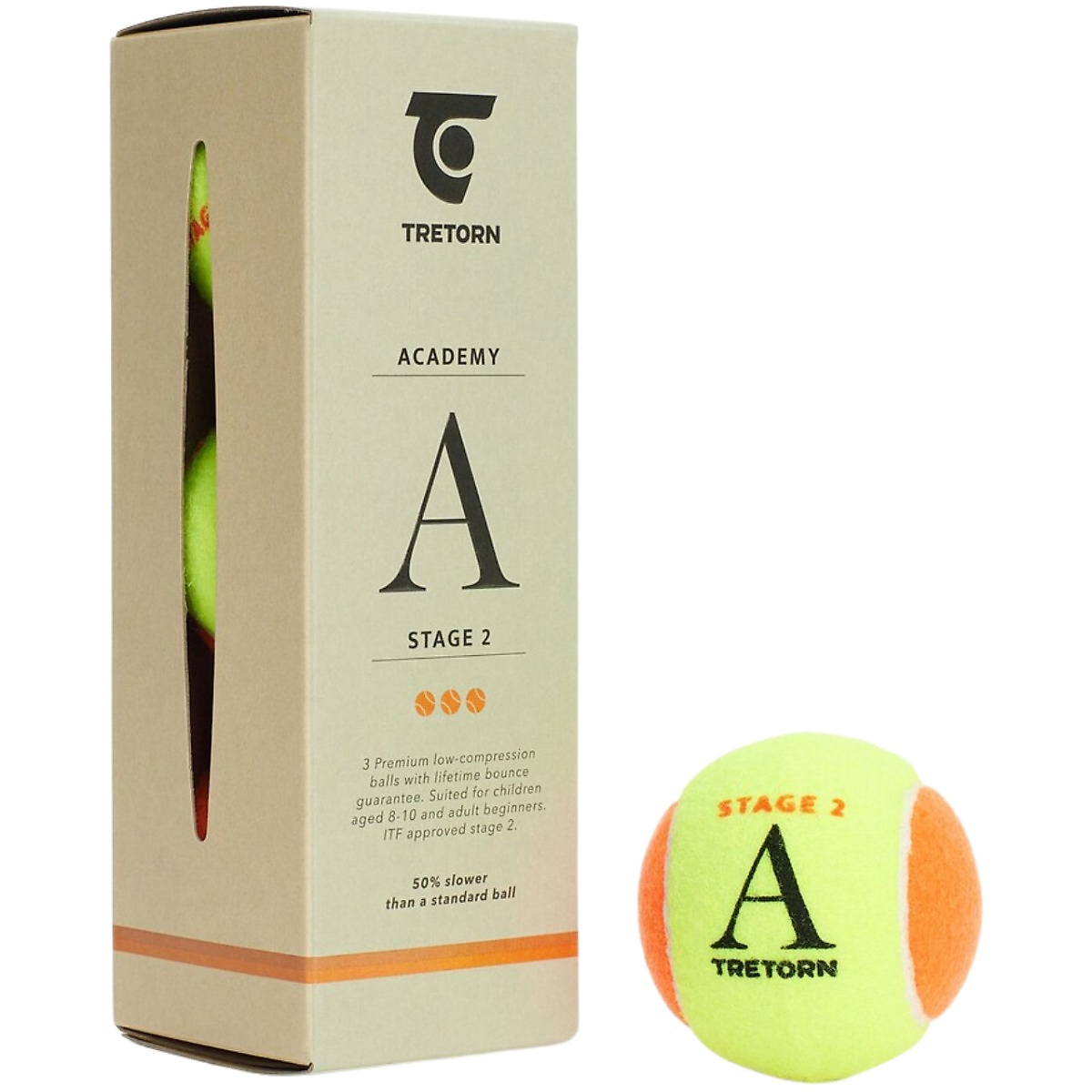 Tretorn Piłki do tenisa ziemnego Academy 3 pcs 3T525 473625