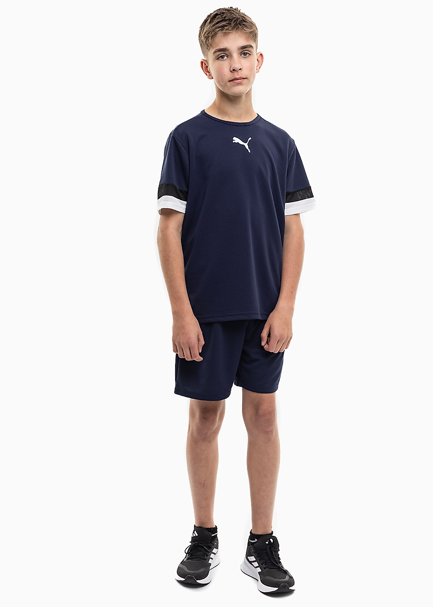 PUMA dziecięcy strój sportowy koszulka spodenki teamRISE Jersey Jr 704938 06/704943 06