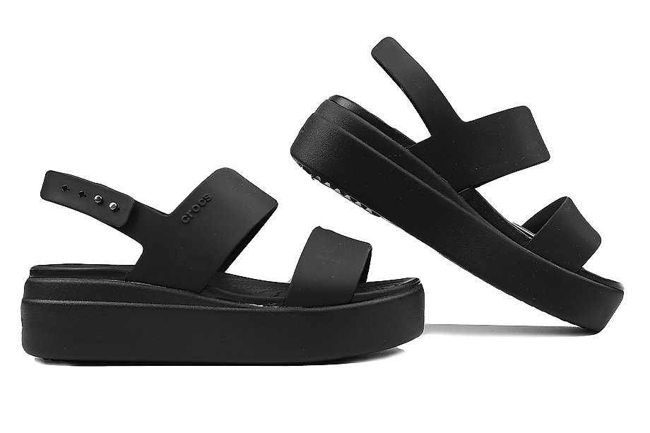 Crocs Sandały damskie Brooklyn Low Wedge 206453 060