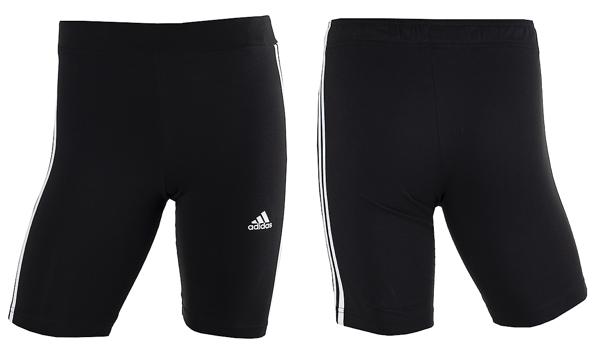adidas Spodenki dla dzieci Essentials 3-Stripes Cotton Bike Tights IC3628