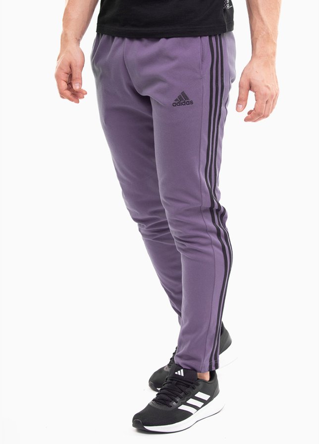 adidas Spodnie męskie Essentials Single Jersey Tapered Open Hem 3-Stripes IJ8699 adidas Spodnie męskie Essentials Single Jersey Tapered Open Hem 3-Stripes IJ8699
