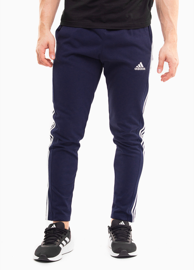 adidas Spodnie męskie Essentials Single Jersey Tapered Open Hem 3-Stripes IC0045 adidas Spodnie męskie Essentials Single Jersey Tapered Open Hem 3-Stripes IC0045